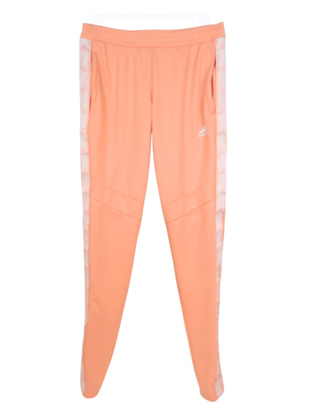 Adidas Pink Track Pants Joggers XS Tapered Athletic Side Stripe Climacool
